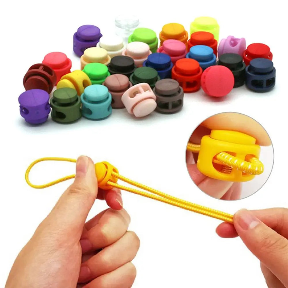 10Pcs Paracord Lanyard Cord Lock Stopper – Spring Toggle Clips for Backpacks, Sportswear, Shoelaces & Bags
