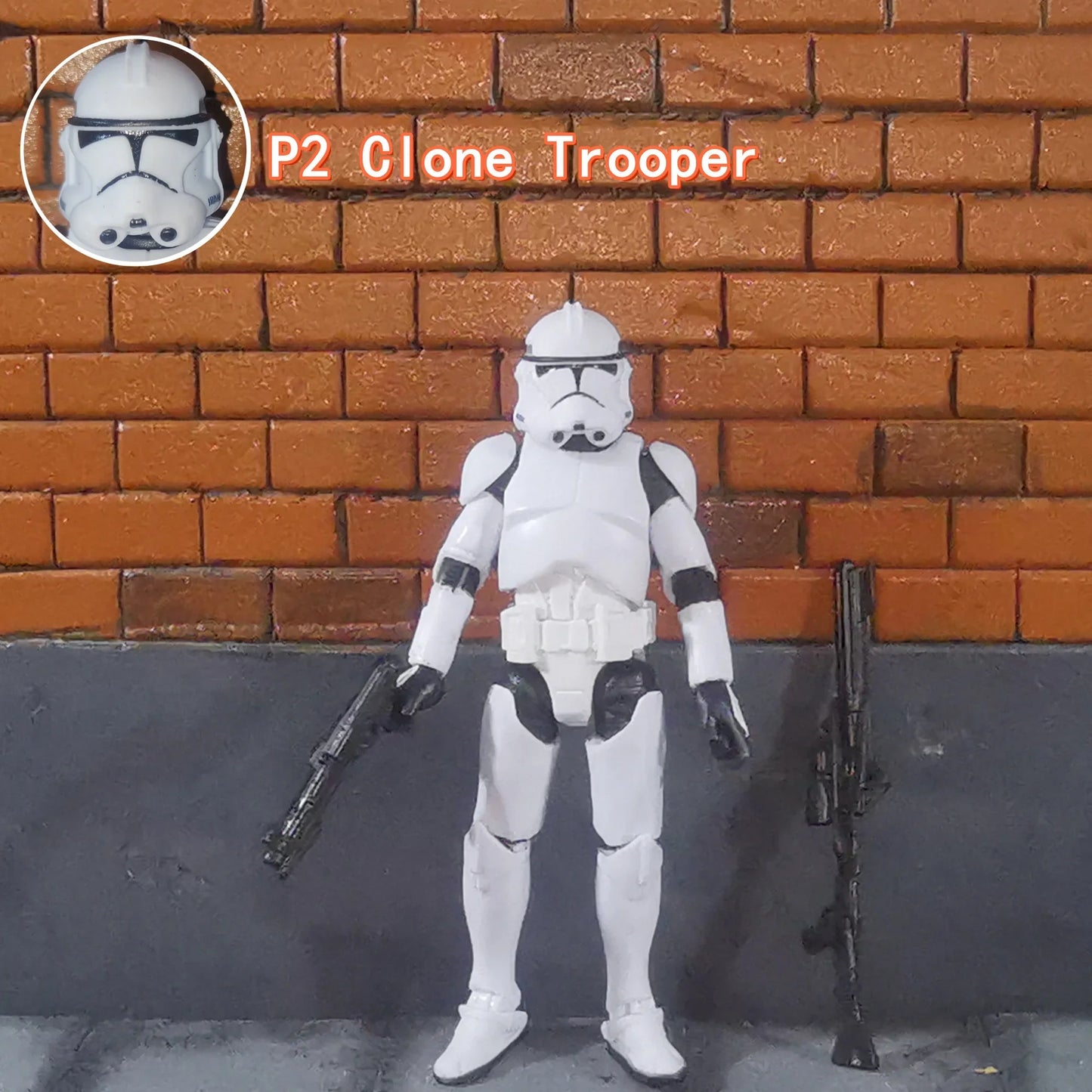 Star Wars 3.75" Clone Trooper Action Figure — 1/18 501st & 187th Legion REX ARF P1/P2 Toy Model