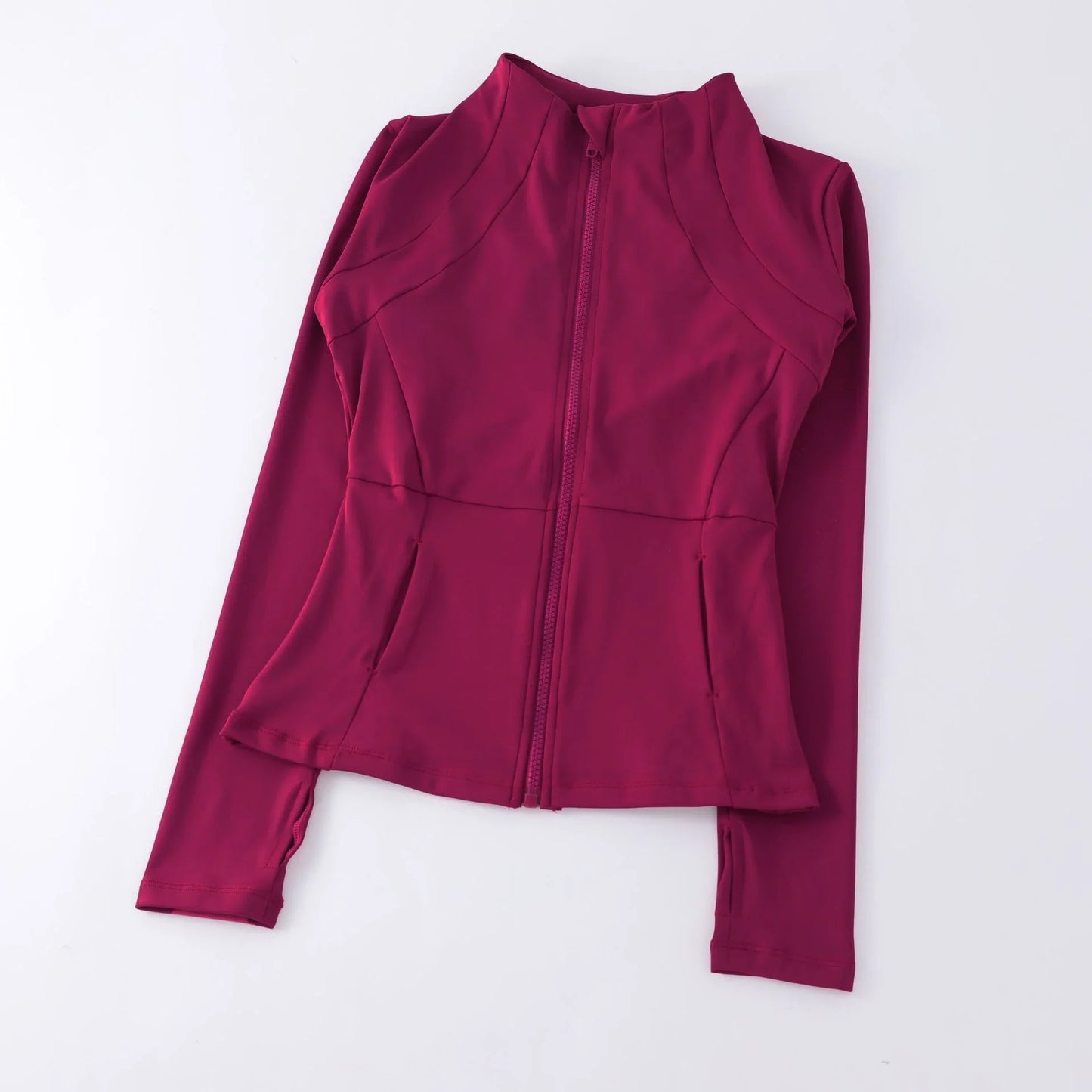 Women’s Yoga Windbreaker Jacket – Long Sleeve Sports Sweatshirt Running Workout Top Activewear Gym Sportswear