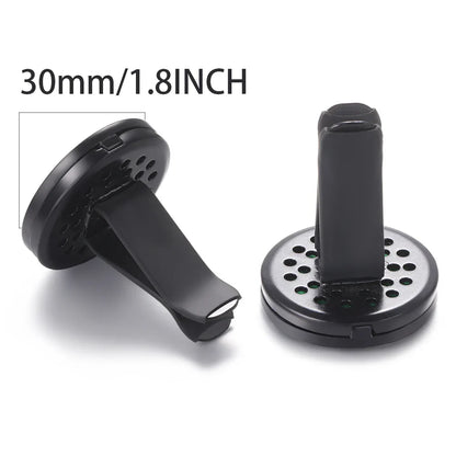 All-Black Tree of Life Car Air Freshener – Stainless Steel Aromatherapy Essential Oil Diffuser Locket Pendant