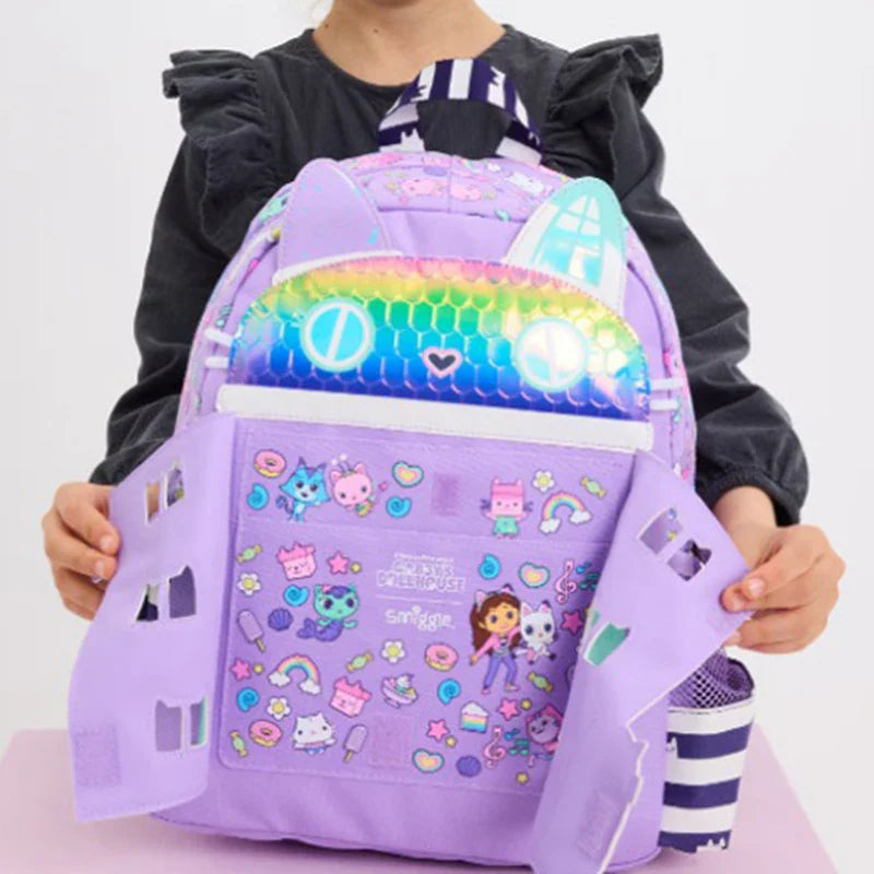 New Australia Smiggle Gabby Schoolbag Set – Girls Shoulder Backpack with Meal Bag, 14-Inch, Perfect Semester Gift