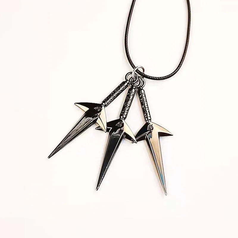 Anime Konoha Necklace & Keychain – Akatsuki Sharingan Jiraiya Pendant for Sasuke, Kakashi Cosplay Jewelry Gift