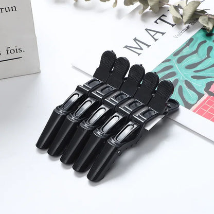 5/6PCS Alligator Hair Clips – Hairdressing Clamps & Crocodile Section Clips for Salon Styling and Barber Use