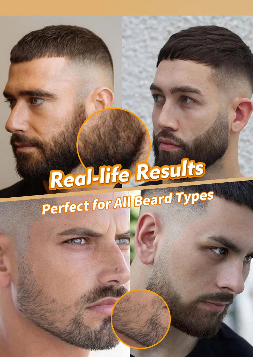 Waterproof Beard Filler Pen – Black Beard & Mustache Coloring Tool for Men, Hair Line Enhancer