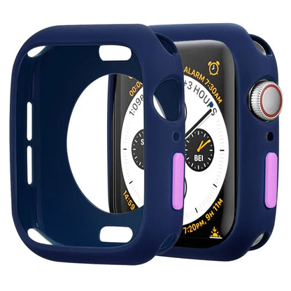 Apple Watch Silicone Case Cover - Soft Bumper Protective Accessory for Ultra 49mm Series 9 8 7 SE 6 5 45mm 41mm 44mm 40mm
