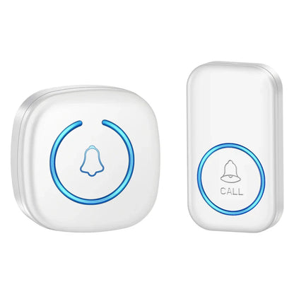 Wireless Smart Doorbell – 300M/984ft Range, 60 Melody Welcome Chimes, Remote Home Door Bell US/EU/UK Plug Options