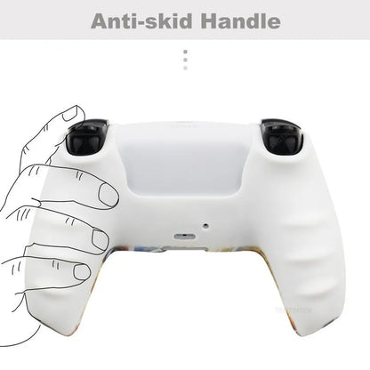 Protective Silicone Cover for PS5 Controller - Anti-Slip Skin Case with Thumb Grips for PlayStation 5 Slim Gamepad