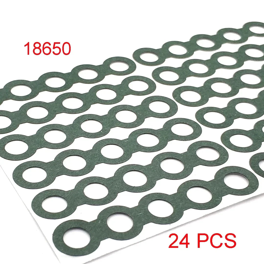 18650/21700/32650 Li-ion Battery Insulation Gasket – Barley Paper Insulating Glue Patch & Electrode Pads for Battery Pack