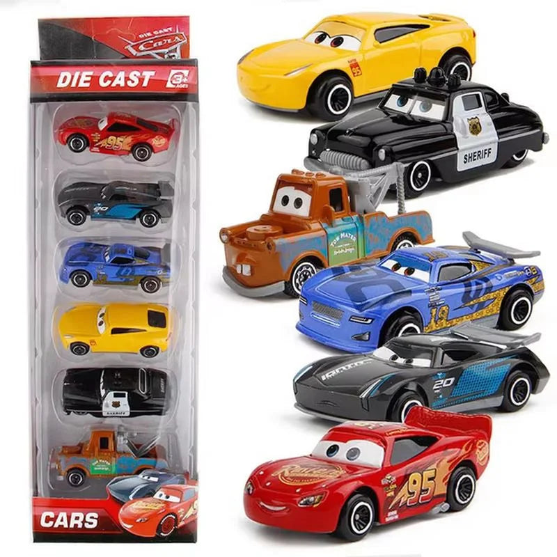 Pixar Lightning McQueen & Jackson Storm 1:55 Diecast Car Model — Collectible PVC Toy Truck Gift for Kids