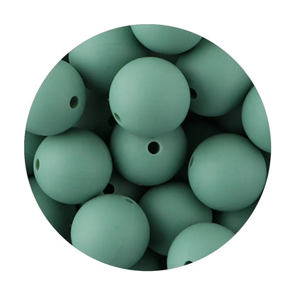 50Pcs Silicone Spacer Beads - 9/12/15mm Round Loose Beads for DIY Necklace Bracelet Jewelry Making