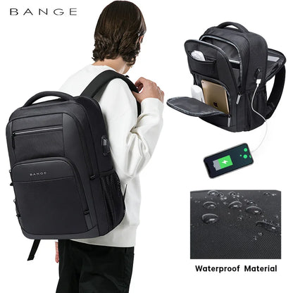 Bange Men’s Laptop Backpack – Designer School, Motorcycle, Tactical & Travel Bag for Boys