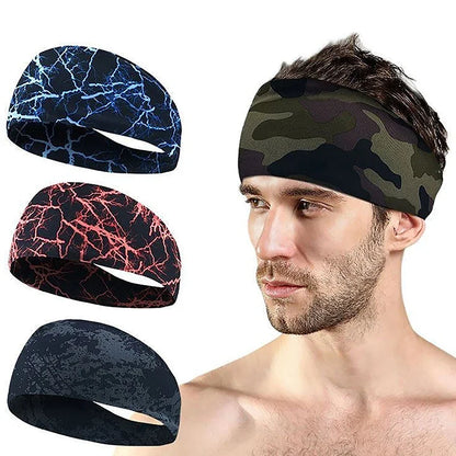 Unisex Sports Sweat Headband - Moisture-Wicking Fitness Band for Running, Yoga & Workouts