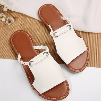 Women's Flat Sandals 2024 – Casual Summer Slippers, Bohemian Flip Flops, Beach Dress Slides Shoes