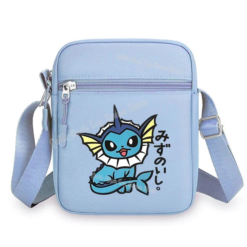 Pokemon Pikachu Cartoon Shoulder Bag – Large Crossbody Messenger Bag for Boys & Girls School Handbag
