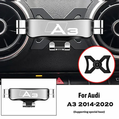 Audi A3 S3 8V Phone Holder - Air Vent Gravity Mount GPS Navigation Stand Car Accessory 2014-2020