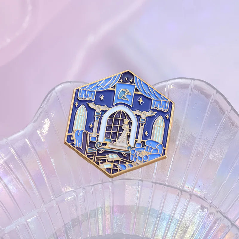 Geometric Color Film & TV Badge – Creative Magic School Room Brooch Accessory