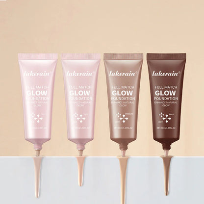 Glow Foundation Illuminator – Lightweight Glotion for Natural Radiance, Moisturizing Multi-Purpose Glow Enhancer & Highlighter