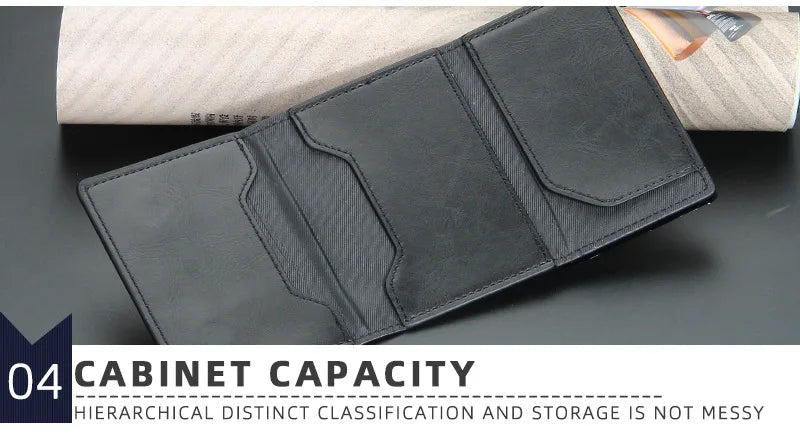 Anti-Theft RFID Credit Card Holder – Smart Minimalist Slim Wallet for Men & Women, Cardholder & Cash Case