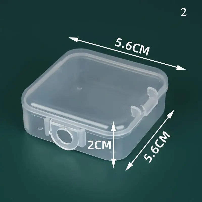 Mini Rectangular Plastic Storage Box – Translucent, Dustproof Jewelry & Small Item Container