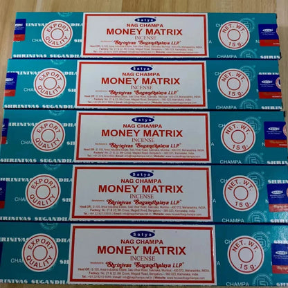 5 Box NAG Champa Satya Incense Collection – Handmade Sticks with Refreshing Medicinal Aromas for Home Fragrances