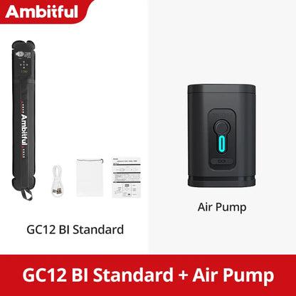 Ambitful GC12 Gold Crow Flexible Photography Lighting - 2700K-6500K Portable LED Soft Light, Inflatable Air Light