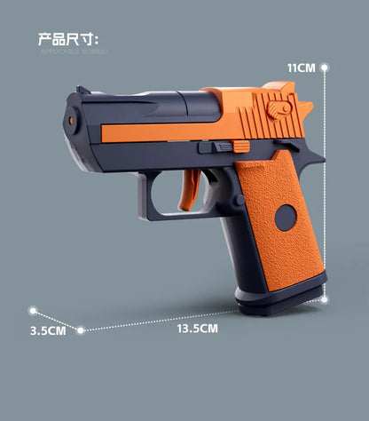 Mini Desert Eagle Water Gun – Mechanical Continuous Firing Small Pistol for Kids, Summer Beach & Pool Toy