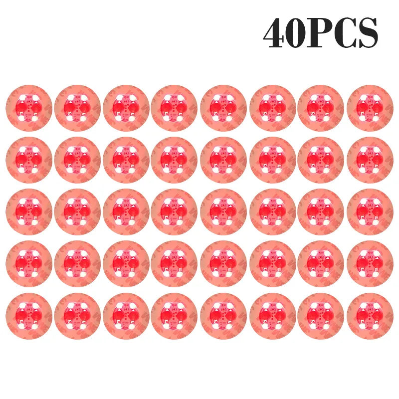 100-Pack LED Tableware Mats & Luminous Cup Stickers — Colorful Flashing Bottle Coasters for Bar, Stall, and Party Lighting