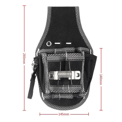 9-in-1 High-Quality Tool Waist Pack Belt – Utility Kit Holder with 600D Nylon Fabric – Electrician Waist Pocket Pouch Bag