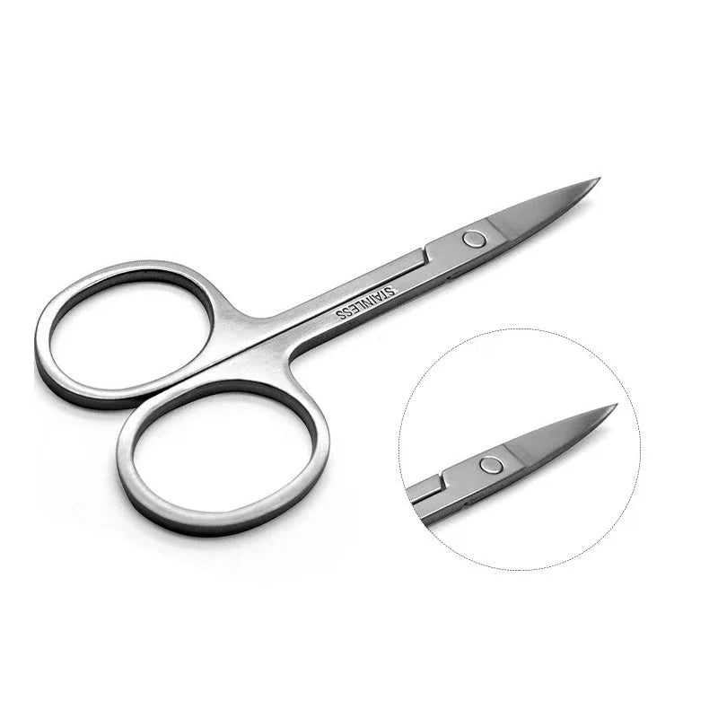 Small Stainless Steel Scissors for Nails, Eyebrows & Nose Hair – Facial Trimmers & Beauty Tools