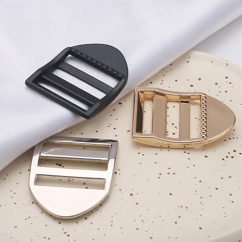 2.5cm Zinc Alloy Adjustable Buckle – Thick Metal Strap Accessory for Knapsacks & Instruments
