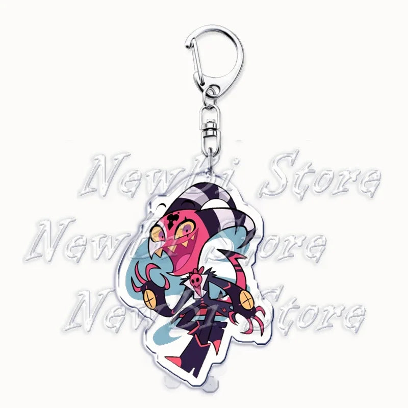 Helluva Blitzo Anime Keychain – Boss Pendant Bag Accessory & Fan Gift Keyring Jewelry
