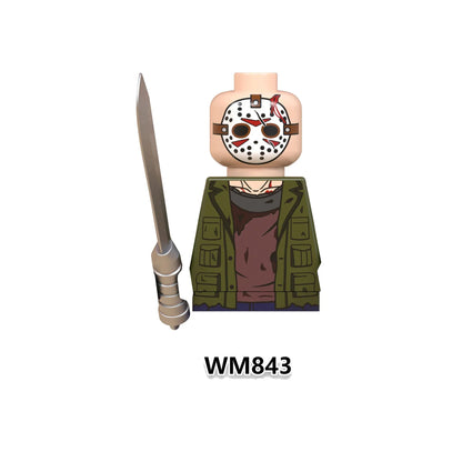 Horror Movie Action Figure Building Blocks – M3gan, Nun & Ash Terrifier Halloween Toy Gift