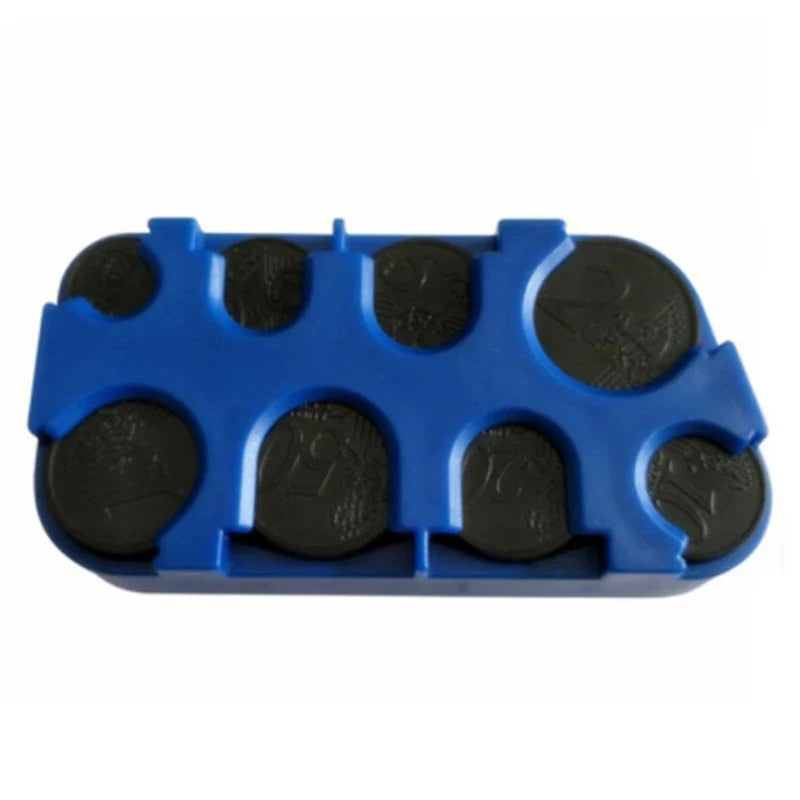 Plastic Mini Euro Coin Dispenser – Car Storage Wallet & Savings Box, Coin Holder Case for Euro Coins