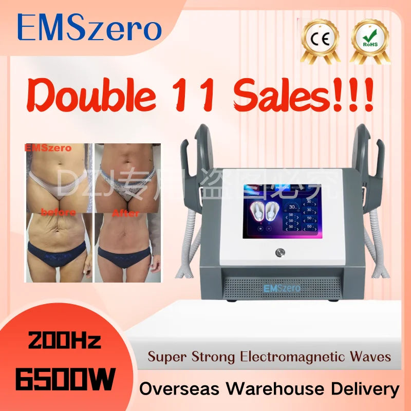 EMSzero Sculpting Machine – Portable NEO Body Slimming, Nova RF & EMS Electromagnetic Muscle Stimulator for Professional Use