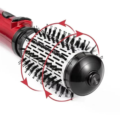 3-in-1 Rotating Hair Dryer & Straightener Brush – Hot Air Comb with Negative Ion Hair Styler