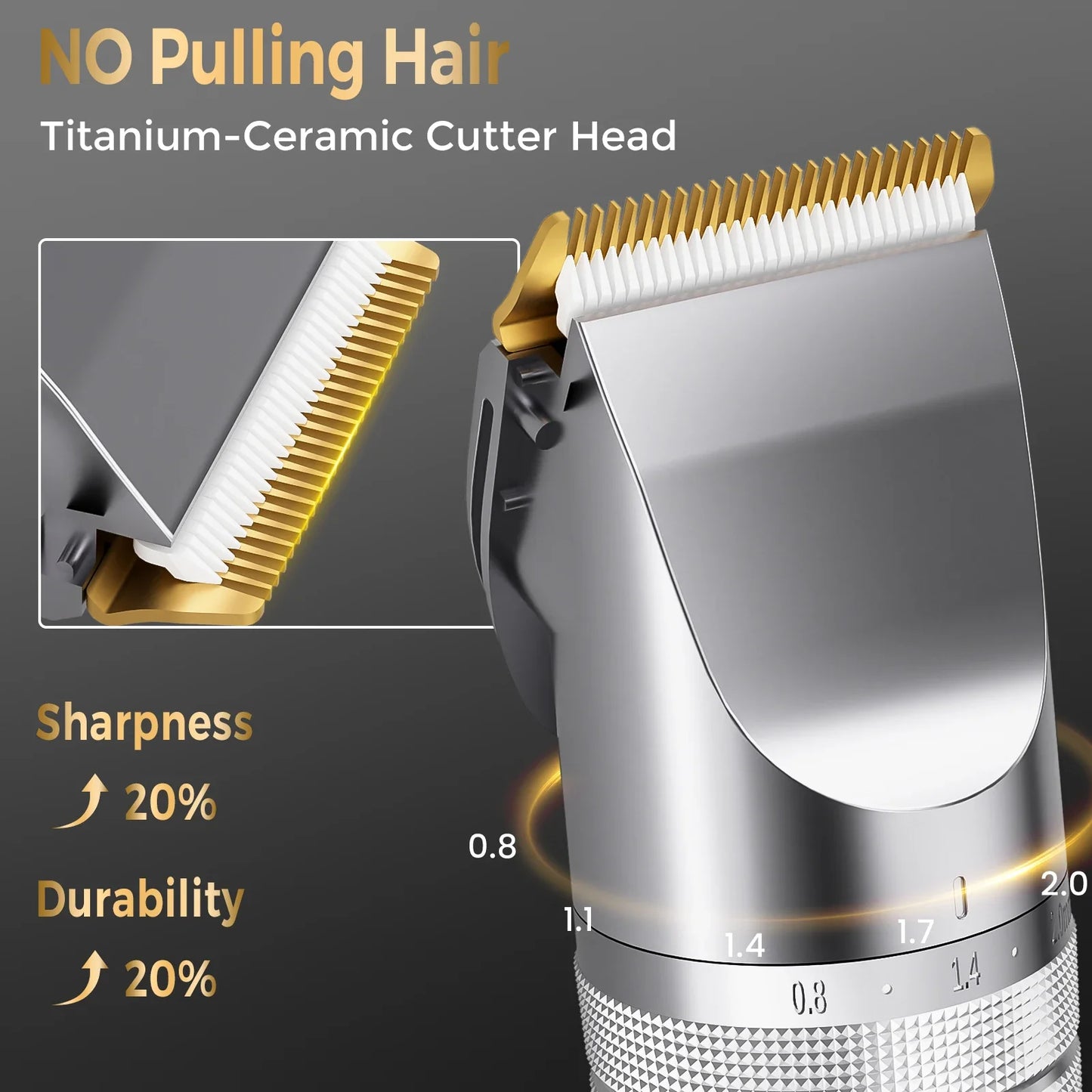 Sejoy Professional Hair Clippers for Men – Cordless Barber Clipper & Rechargeable Beard Trimmer