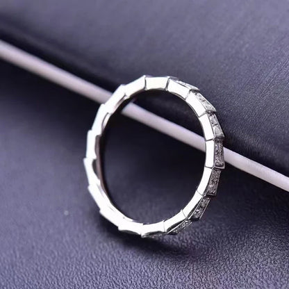 100% Pass Diamond Tester Pen & Moissanite Ring – Matching 925 Sterling Silver Wedding Band for Women