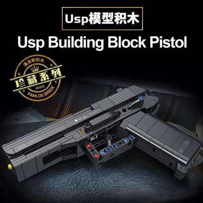 G18 Desert Eagle M1911 Pistol Gun Model – Military Series Building Blocks Toys for Kids and Boys