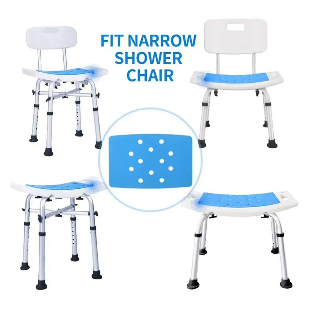 Non-slip Elderly Folding Bath Chair Cushion: Bathroom & Shower Chair Stool Bench Seat - Available in 1, 2, or 3 Piece Sets