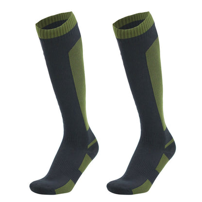 Knee High Waterproof Socks – Hiking, Wading, Outdoor Camping, Cycling, Skiing & Mountaineering Warm Long Socks