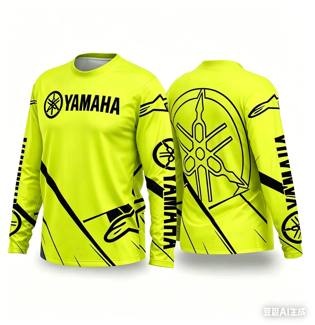 YAMAHA Motorcycle Riding Suit - Breathable Quick-Dry Long Sleeve Off-Road Racing Sportswear for Men & Women