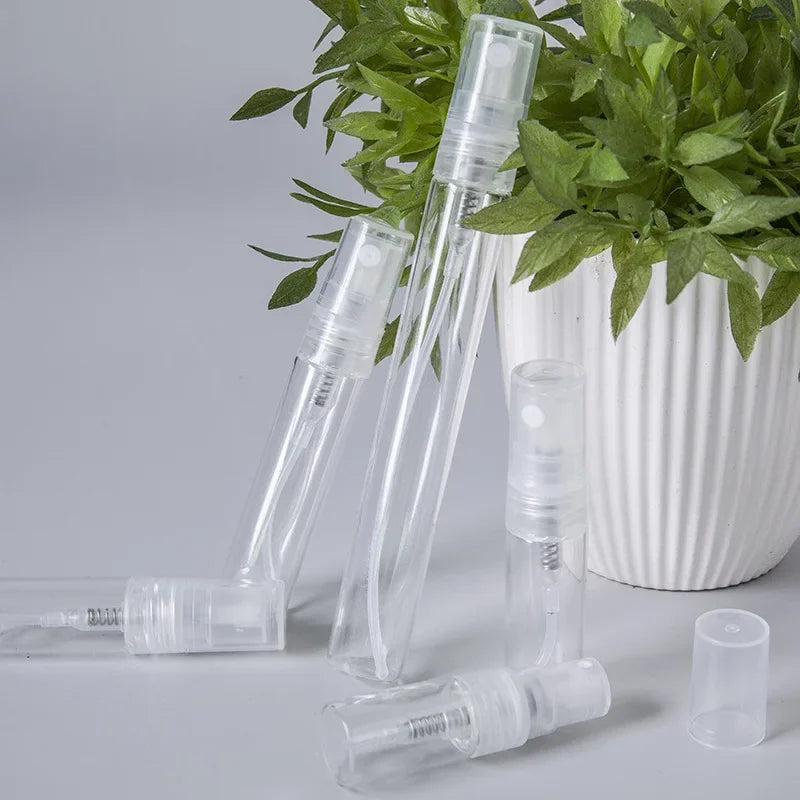 8/16PCS Portable Glass Perfume Bottles — Refillable Spray Atomizer Travel Bottles for Women