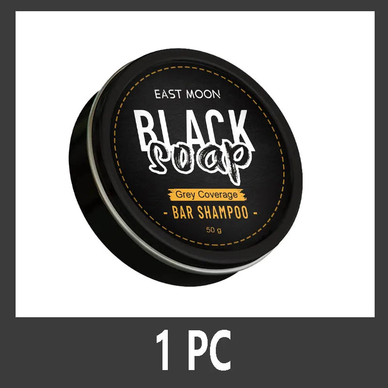 Polygonum Multiflorum Black Hair Soap — Darkening Shampoo Bar for Gray Hair Repair, Face & Body, Men & Women