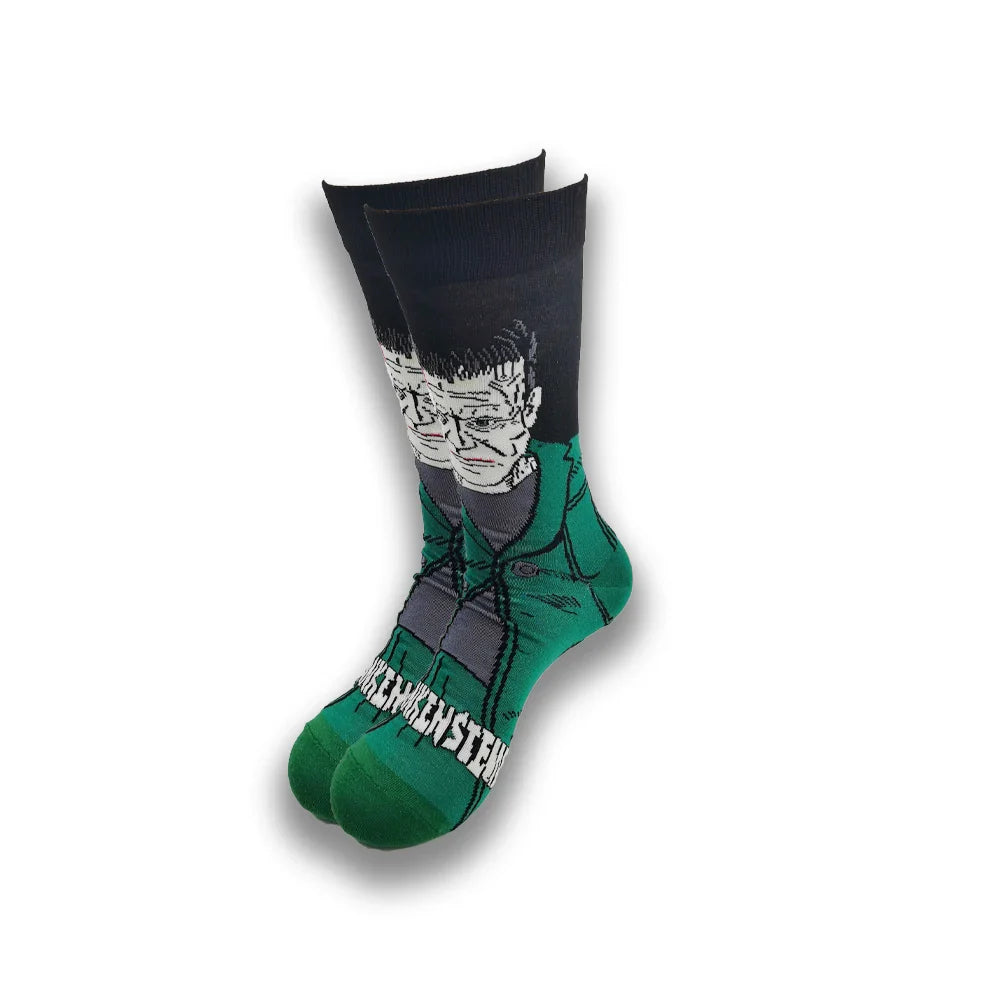 Spring and Autumn Cartoon Movie Character Socks for Men & Women – Funny Fashion High Quality Crew Tube Socks, Unisex Casual Cotton Socks