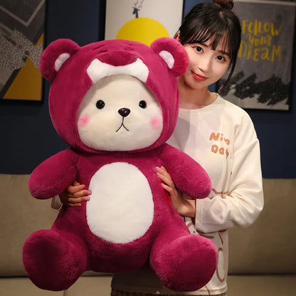 30cm Cute Bear-to-Disney Stitch Plush Toy – Soft Stuffed Cartoon Animal Doll, Perfect Birthday & Christmas Gift
