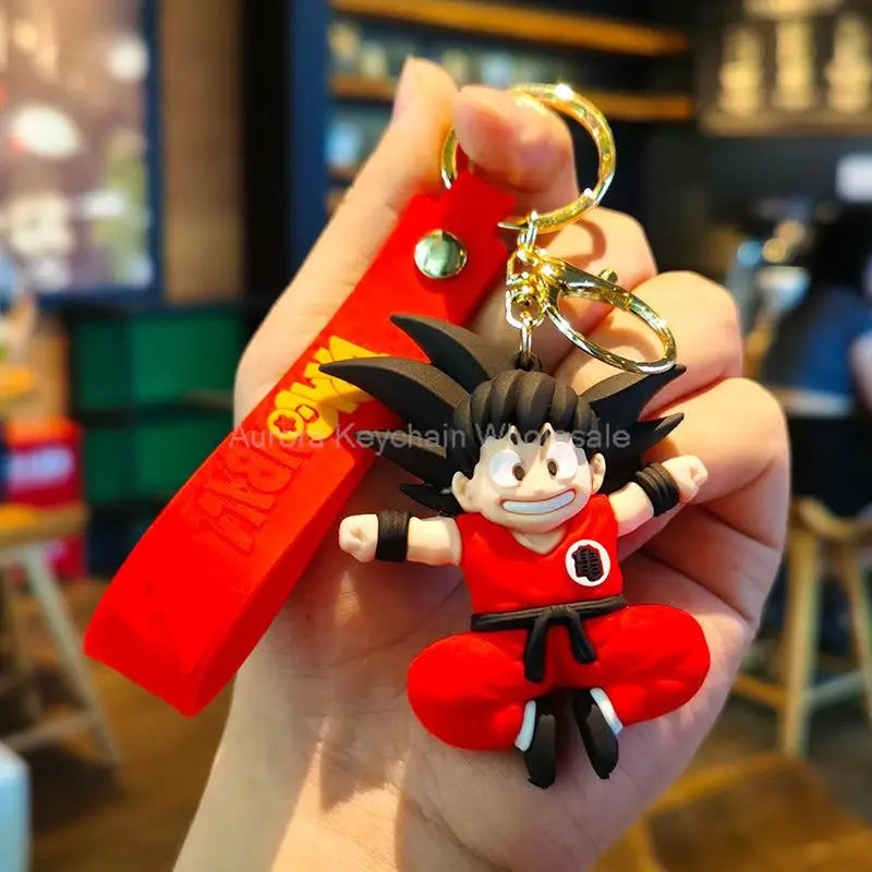 Dragon Ball Z Keychain – Super Saiyan Goku, Bulma, Broly, Piccolo & Majin Buu Car Pendant Toy Gift for Kids