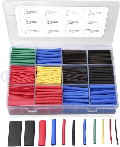 560PCS Heat Shrink Tubing Kit – 2:1 Electrical Wire Cable Wrap Assortment for Electric Insulation, Storage Box Included