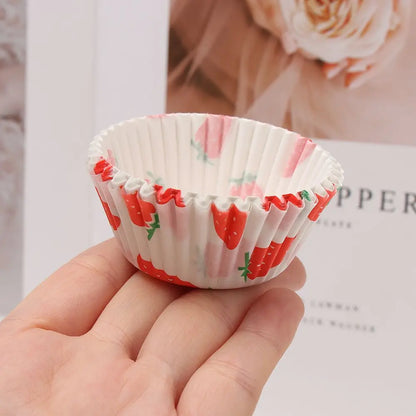 100PCS Cake Cups – Paper Cupcake Liners & Muffin Wrappers for Baking & Cake Decorating