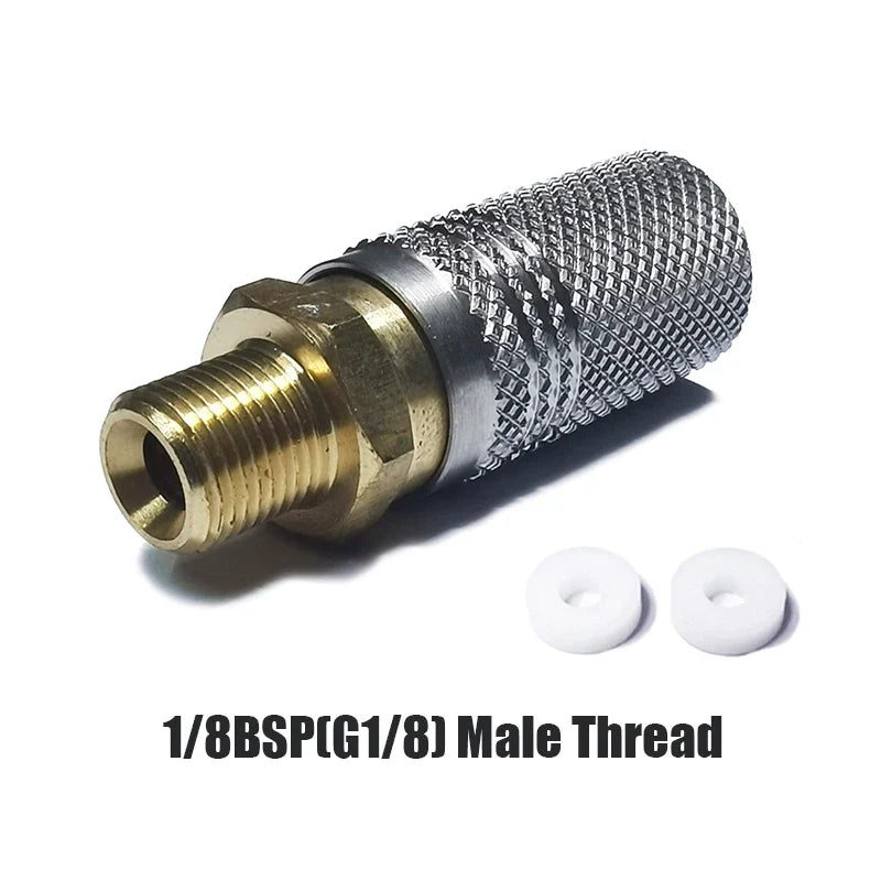 Extended Air HPA Quick Release Adapter Socket – 1/8 BSPP (G1/8) 8mm Male Nipple for Fast Disconnect   2/2