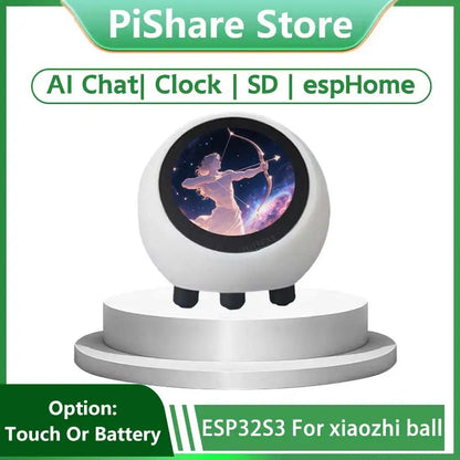 ESPHome Home Assistant AI Voice Robot Ball – ESP32-S3 1.28" LCD N16R8 WiFi Smart Development Board with Clock, DeepSeek & Chat Assistant Support